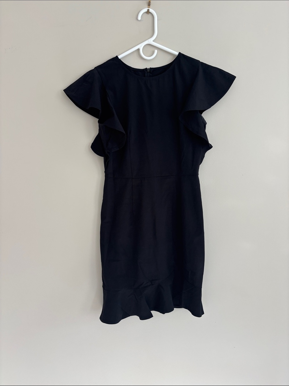 Classic Black Ruffle Sleeve Dress